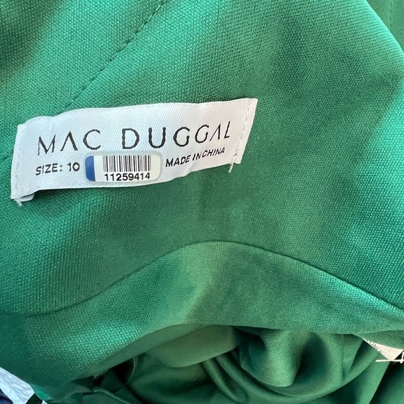 leena for Mac Duggal Satin Ruffled Gown - Picture 11 of 16